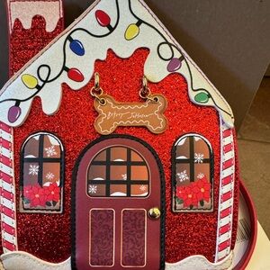 Betsey johnson Christmas House bag NWT